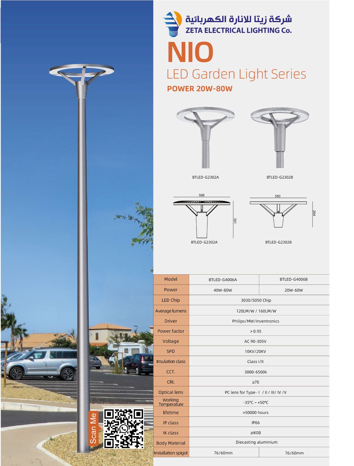 903c5d38-4f84-4ef9-b51c-76b994439931 ZETA NIO LED Garden Light Series (20W-80W) - Image 1