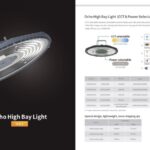 Ocho High Bay Light (CCT & Power Selectable)