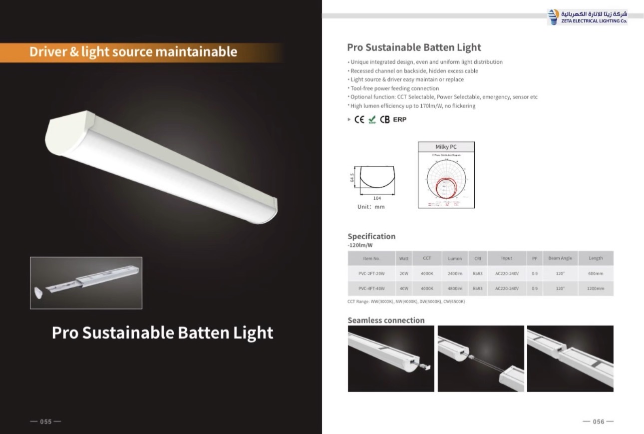 Screenshot Pro Sustainable Batten Light - Image 1